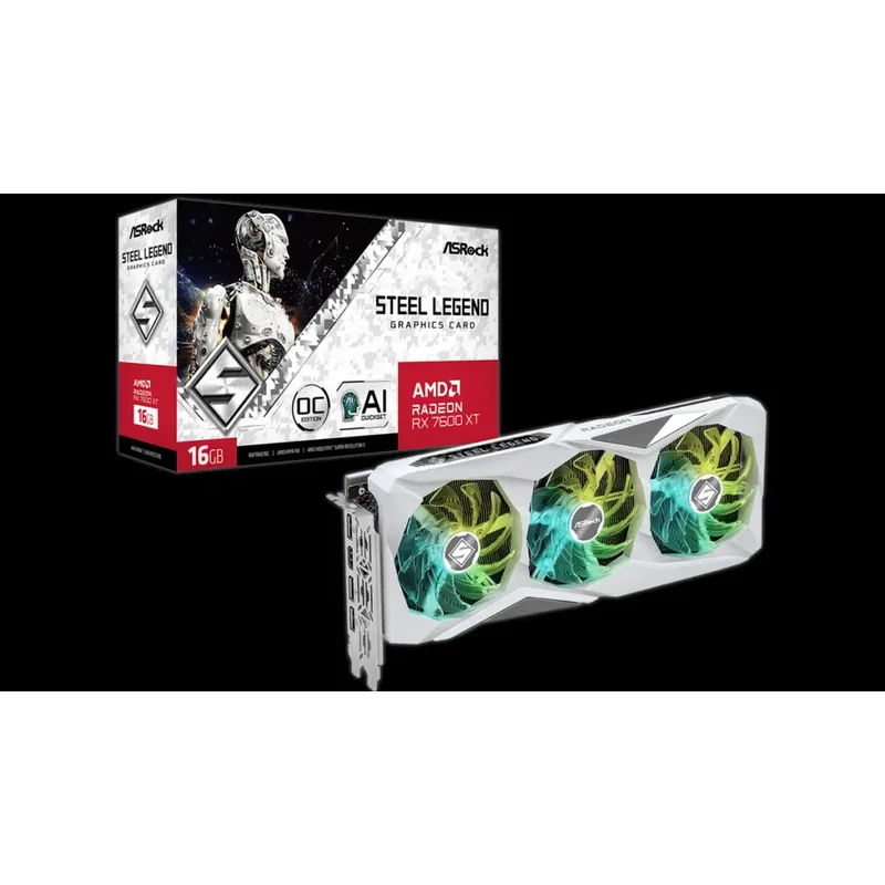 ASRock Radeon RX 7600 XT Steel Legend 16GB
